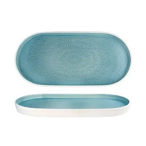 Овално плато Horecano Hella Light Summer Blue 36 см