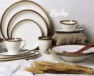 Чаша с чинийка за кафе Horecano Bailey 220 мл
