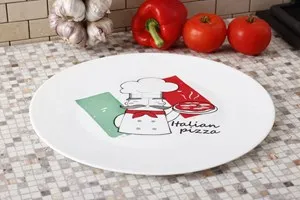 Чиния за пица с декор 6 бр Bormioli Rocco Grangusto Ф 33 см
