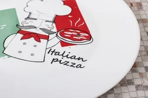 Чиния за пица с декор 6 бр Bormioli Rocco Grangusto Ф 33 см