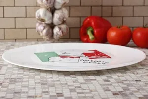 Чиния за пица с декор 6 бр Bormioli Rocco Grangusto Ф 33 см