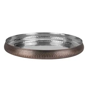 Плато за сервиране с медно релефно покритие RUSTIC Ф 33.5 см
