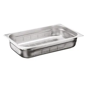 Перфориран гастро контейнер GN 1/1 HORECA 6.5 см и 10 см
