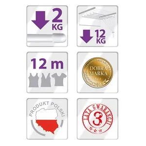 Таванен простор с 6 пръта Черен 1 м 1.2 м 1.4 м 1.6 м 1.8 м и 2 м