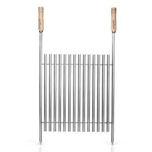 Скара за барбекю с дървени дръжки 41.5 см и 48.5 см ARGENTINIAN GRILL